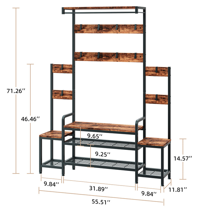 Walsunny Bakers Rack for Kitchen with Power Outlet (7436202508464)