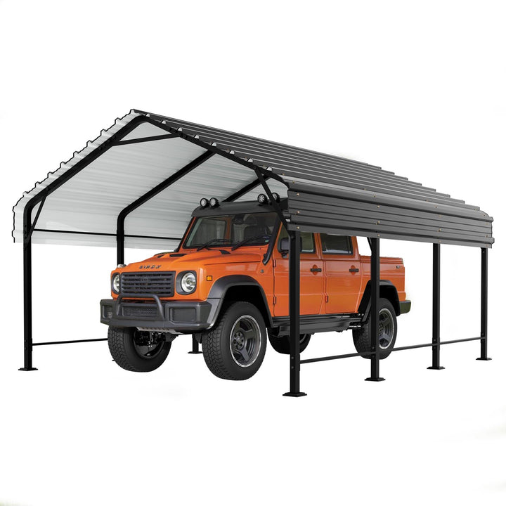 Walsunny Carport 10x20/ 12x15 ft Outdoor Car Canopy Portable Garage