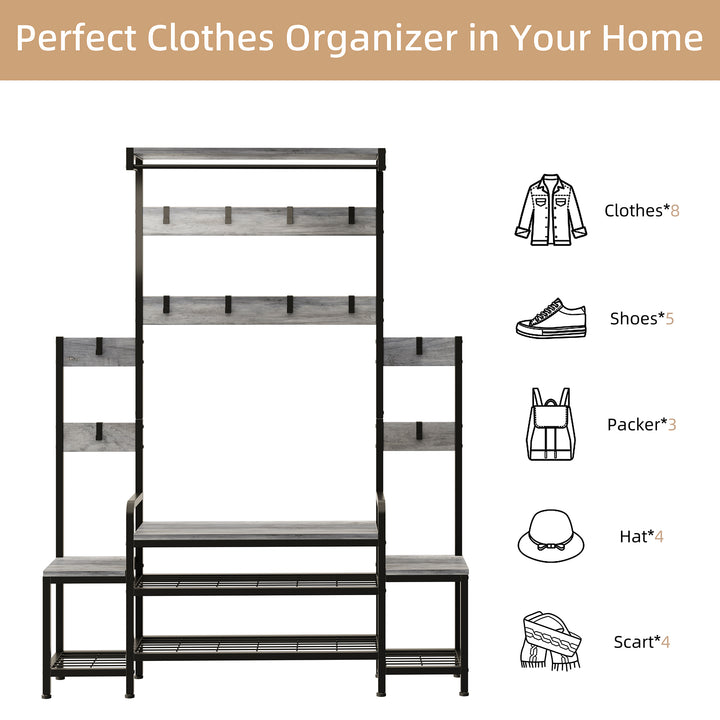 Walsunny Bakers Rack for Kitchen with Power Outlet (7436202508464)