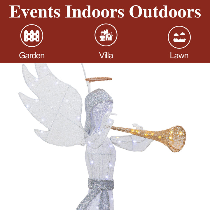 Walsunny Christmas Standing Angel 3D Extra Large Light Holiday Display Family Set (7729628446896)