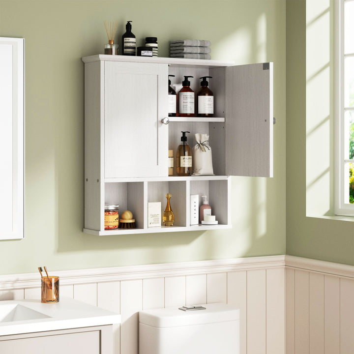 Walsunny Bathroom Wall Cabinet with 2 Door &Adjustable Shelves