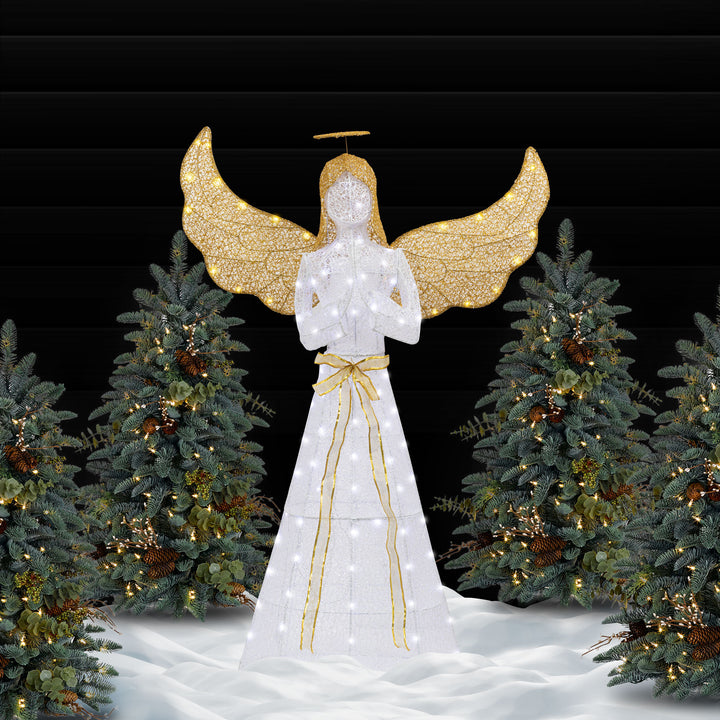 Walsunny Christmas Standing Angel 3D Extra Large Light Holiday Display Family Set (7729628446896)