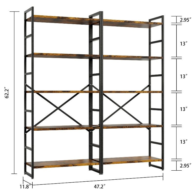 Walsunny 5-Tier Bookshelf (7254077571248)