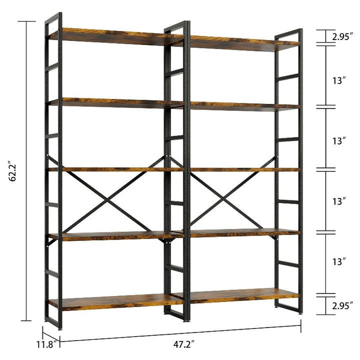 Walsunny 5-Tier Bookshelf (7254077571248)