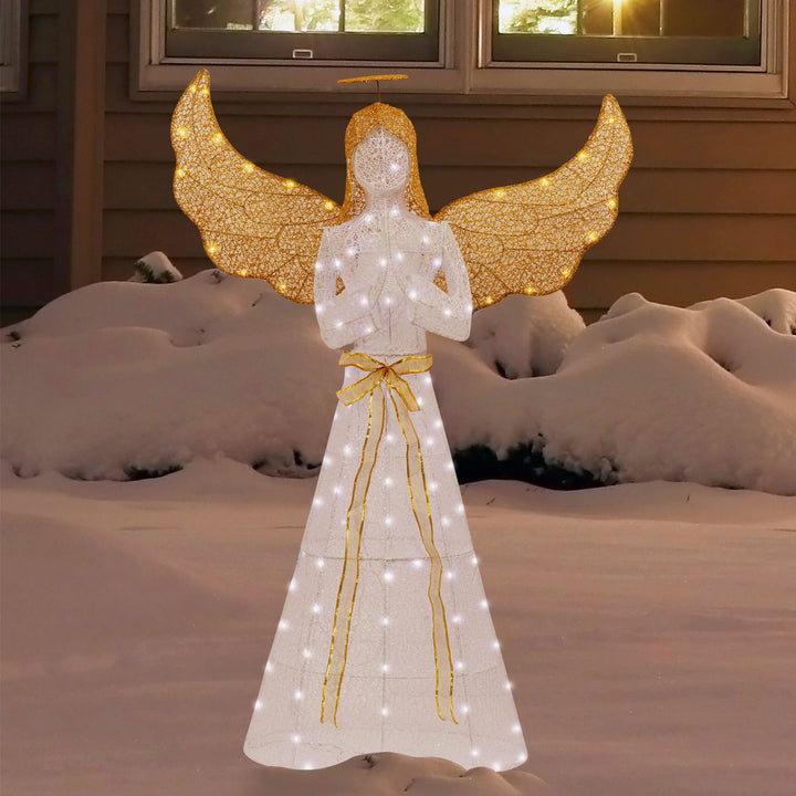 Walsunny Christmas Standing Angel 3D Extra Large Light Holiday Display Family Set (7729628446896)
