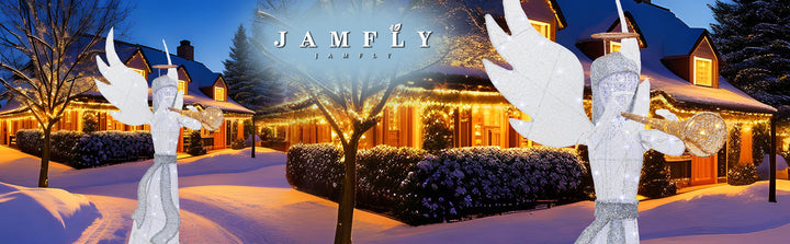 Walsunny Christmas Standing Angel 3D Extra Large Light Holiday Display Family Set (7729628446896)