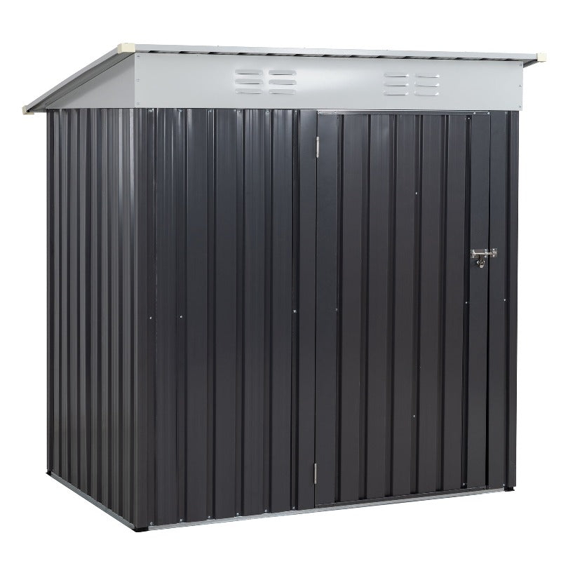 Walsunny Outdoor Steel Storage Shed, Metal Garden Shed