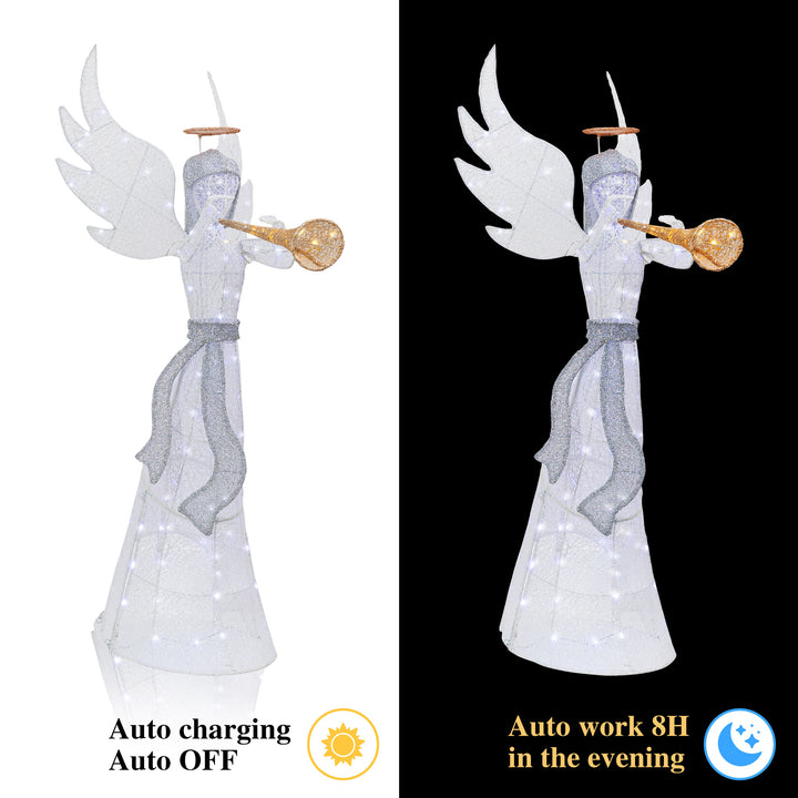 Walsunny Christmas Standing Angel 3D Extra Large Light Holiday Display Family Set (7729628446896)