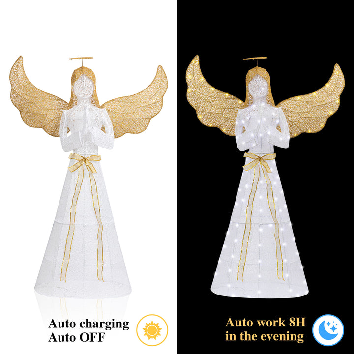 Walsunny Christmas Standing Angel 3D Extra Large Light Holiday Display Family Set (7729628446896)