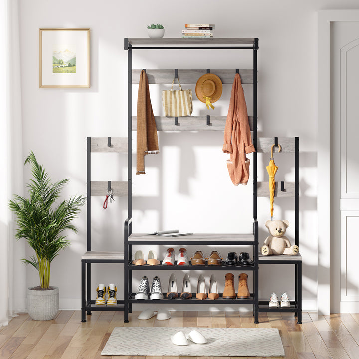 Walsunny Bakers Rack for Kitchen with Power Outlet (7436202508464)