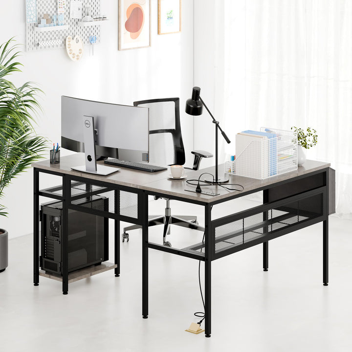Walsunny 50'' L Shaped Gaming Desks