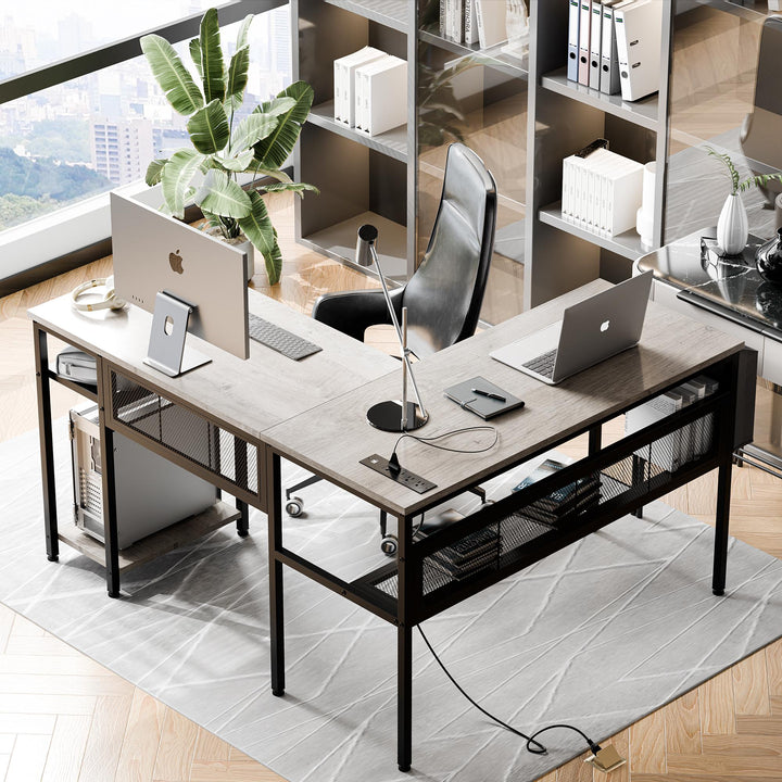 Walsunny 50'' L Shaped Gaming Desks