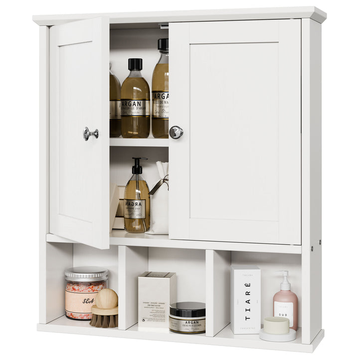 Walsunny Bathroom Wall Cabinet with 2 Door &Adjustable Shelves
