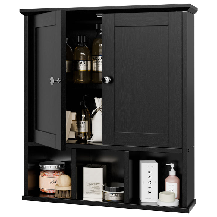 Walsunny Bathroom Wall Cabinet with 2 Door &Adjustable Shelves