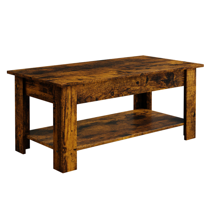 Walsunny Livingroom Lift Top Coffee Table #color_brown