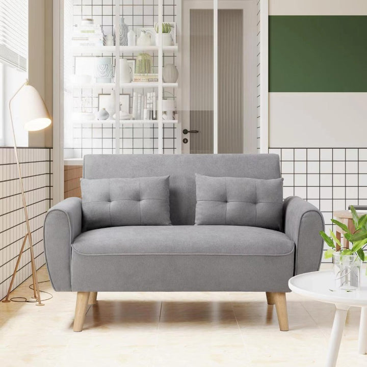 Livingroom sofa set Walsunny 2-seat 47'' Small Modern Love Seat Sofa  #color_light-grey