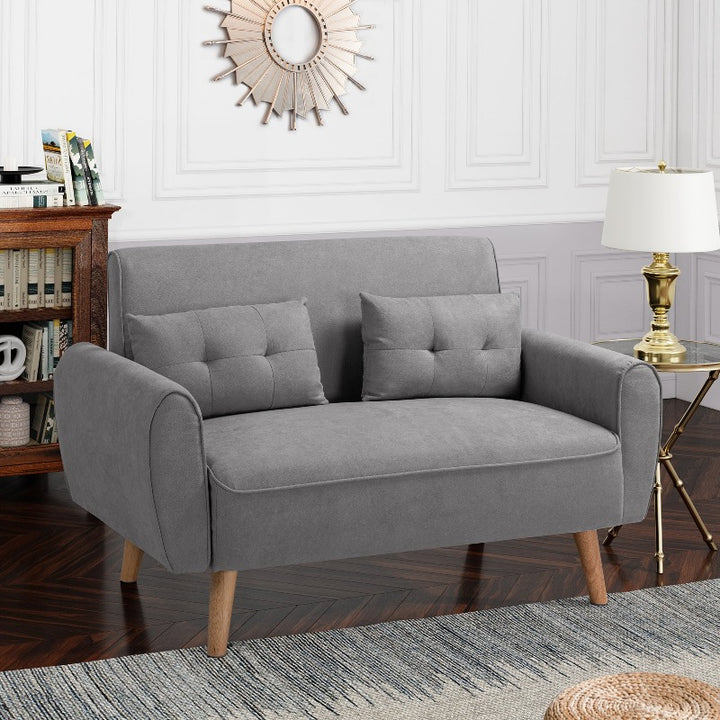 Livingroom sofa set Walsunny 2-seat 47'' Small Modern Love Seat Sofa  #color_light-grey
