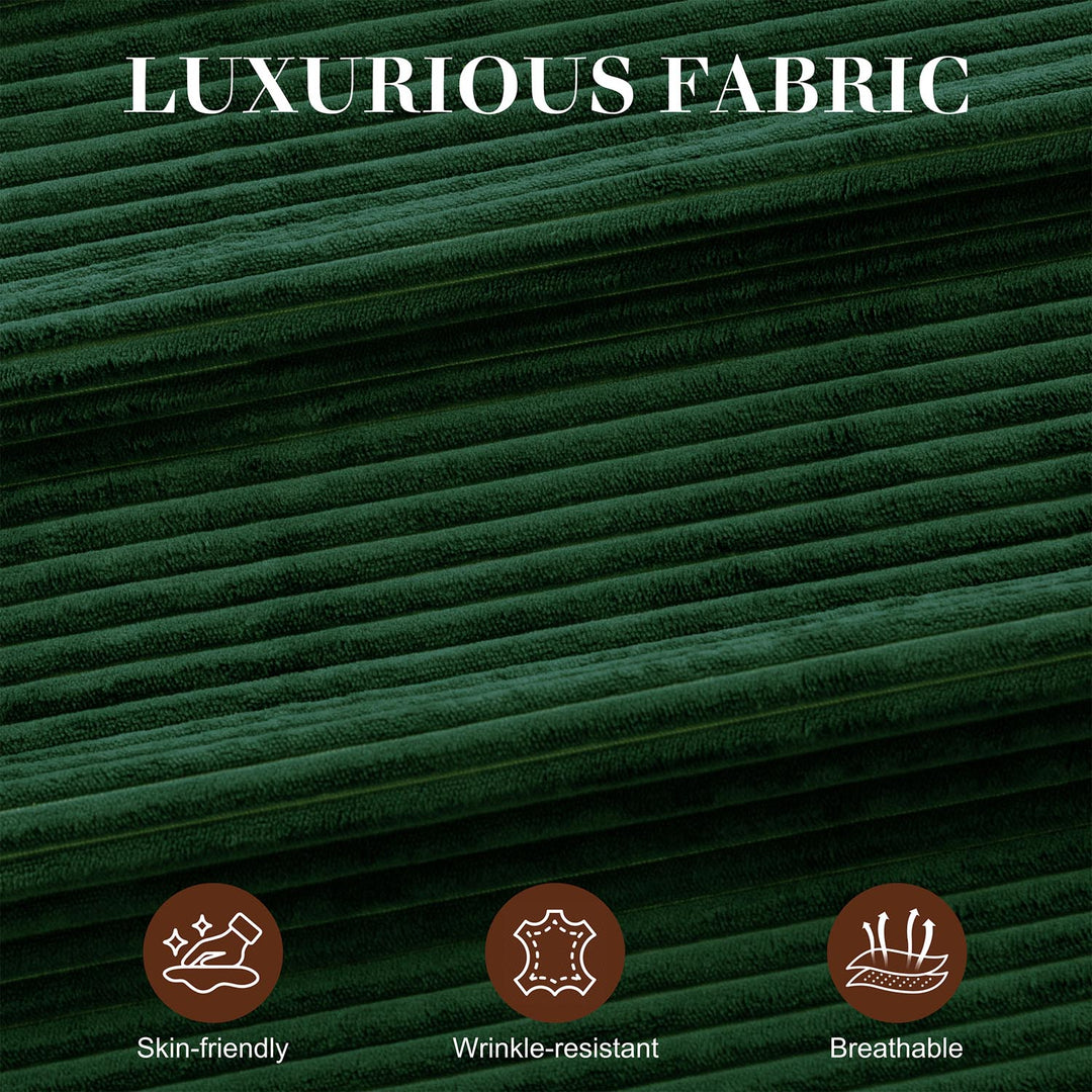 WALSUNNY livingroom sectional couch sectional couch #color_green  #material_corduroy