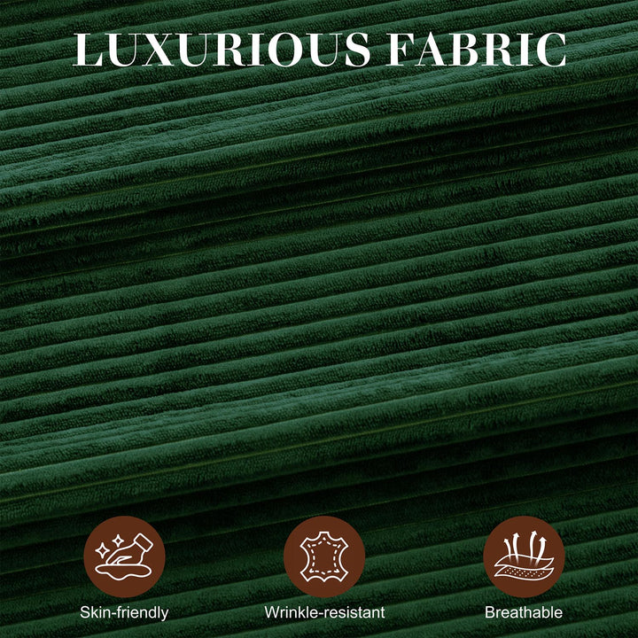 WALSUNNY livingroom sectional couch sectional couch #color_green  #material_corduroy