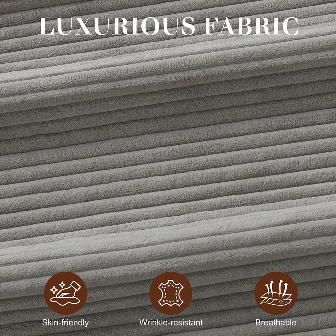 WALSUNNY livingroom sectional couch sectional couch #color_light-grey #material_corduroy