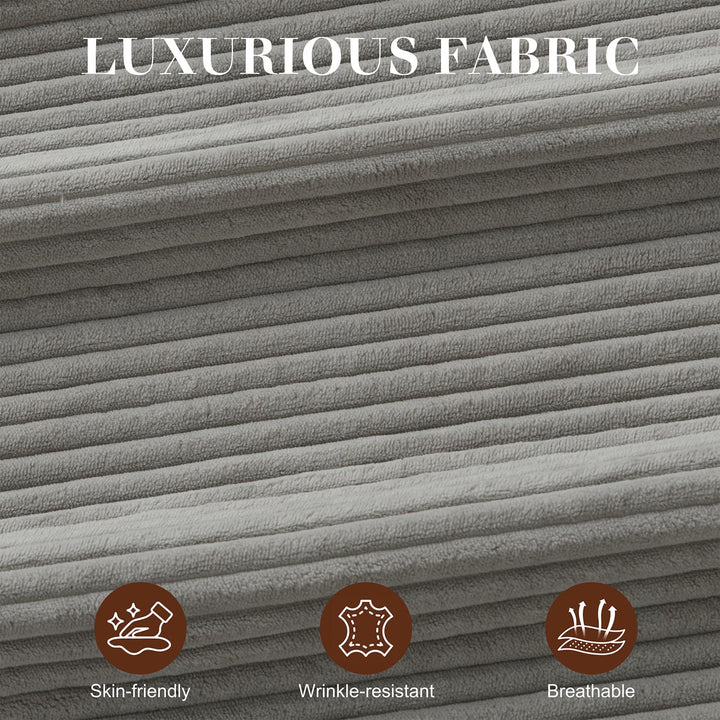 WALSUNNY livingroom sectional couch sectional couch #color_light-grey #material_corduroy