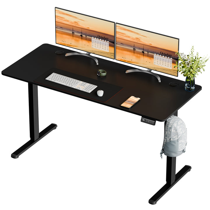 Walsunny Electric Office Ergonomic Standing Desk 1.2m / 1.4m / 1.6m With Black Metal Table Base (7709669294256)