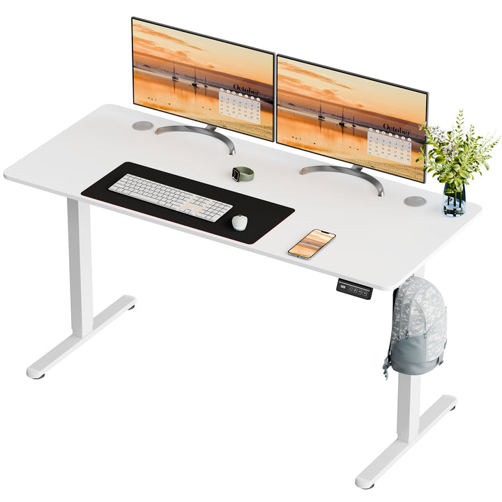 Walsunny Electric Office Ergonomic Standing Desk 1.2m / 1.4m / 1.6m With White Metal Table Base (7709656350896)