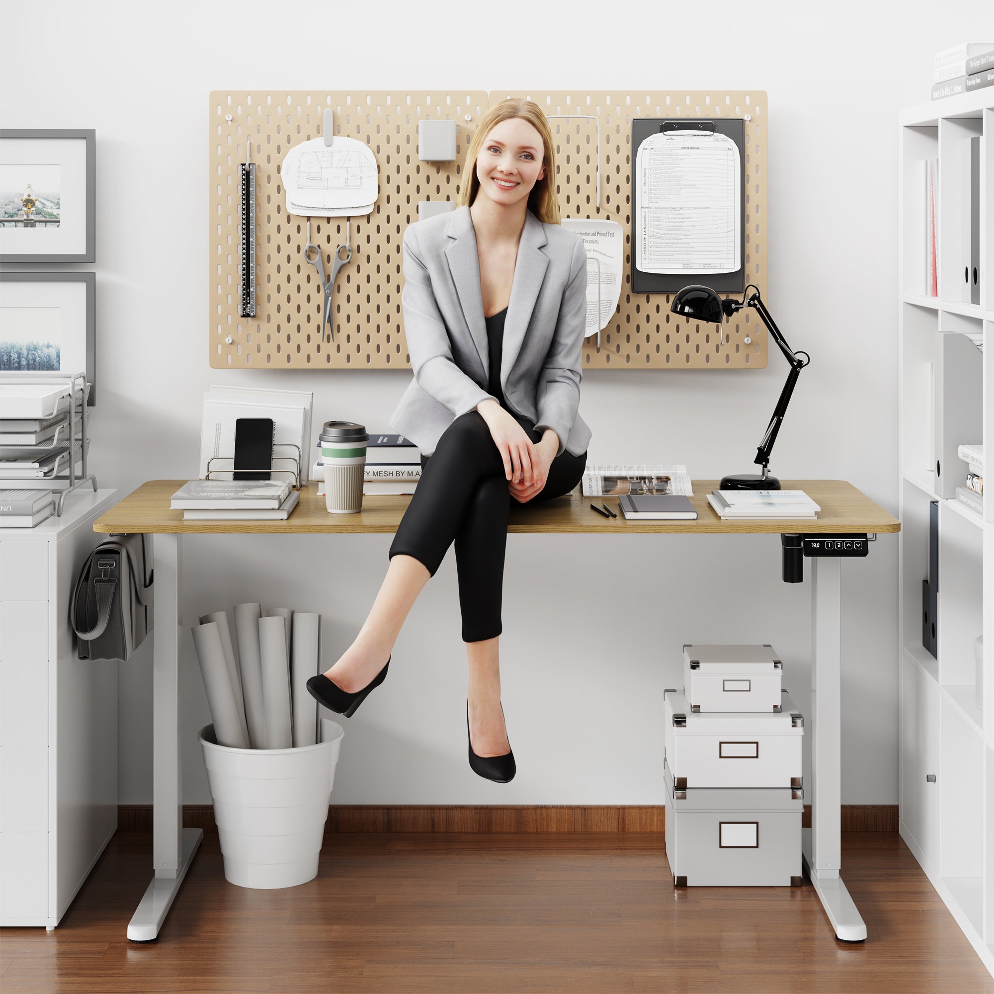 Walsunny Electric Office Ergonomic Standing Desk 1.2m / 1.4m / 1.6