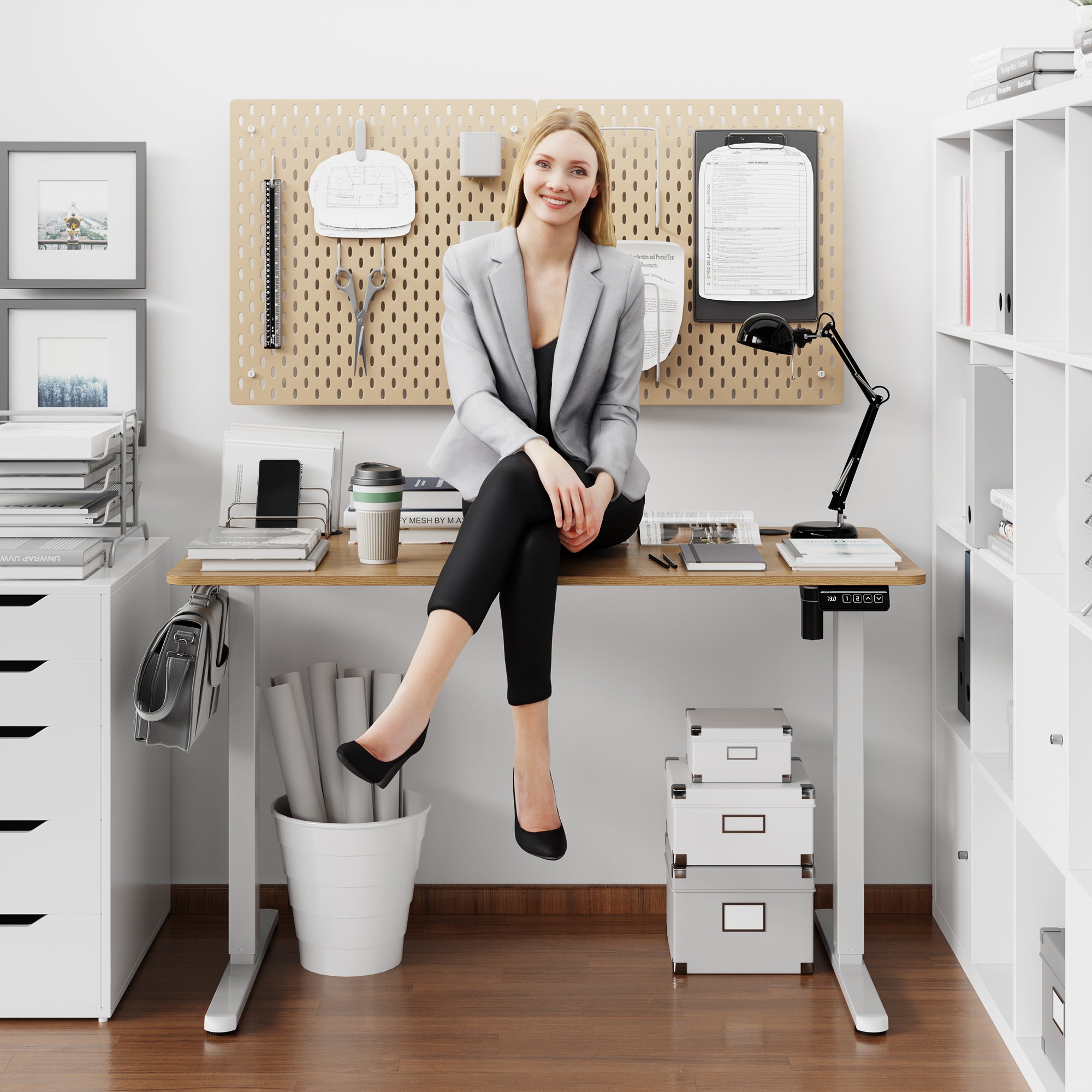 Walsunny Electric Office Ergonomic Standing Desk 1.2m / 1.4m / 1.6