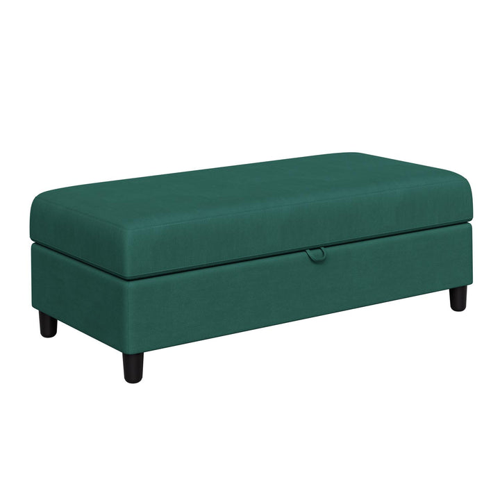 Walsunny Long Storage Ottoman Green
