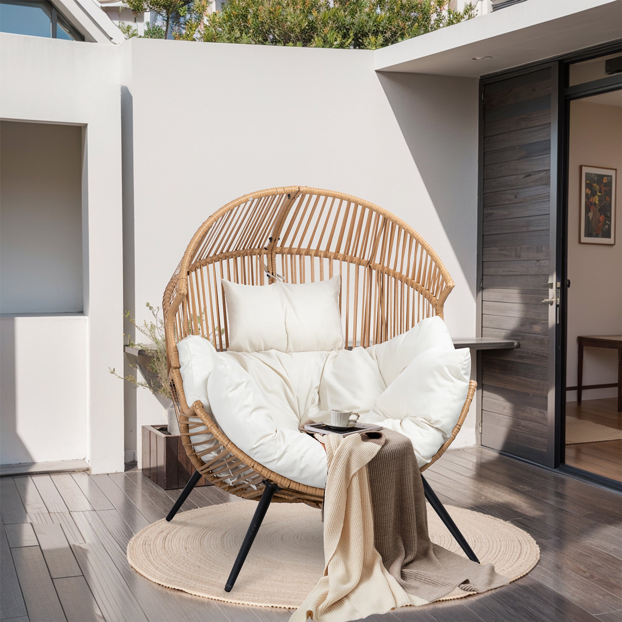 egg lounge chair outdoor