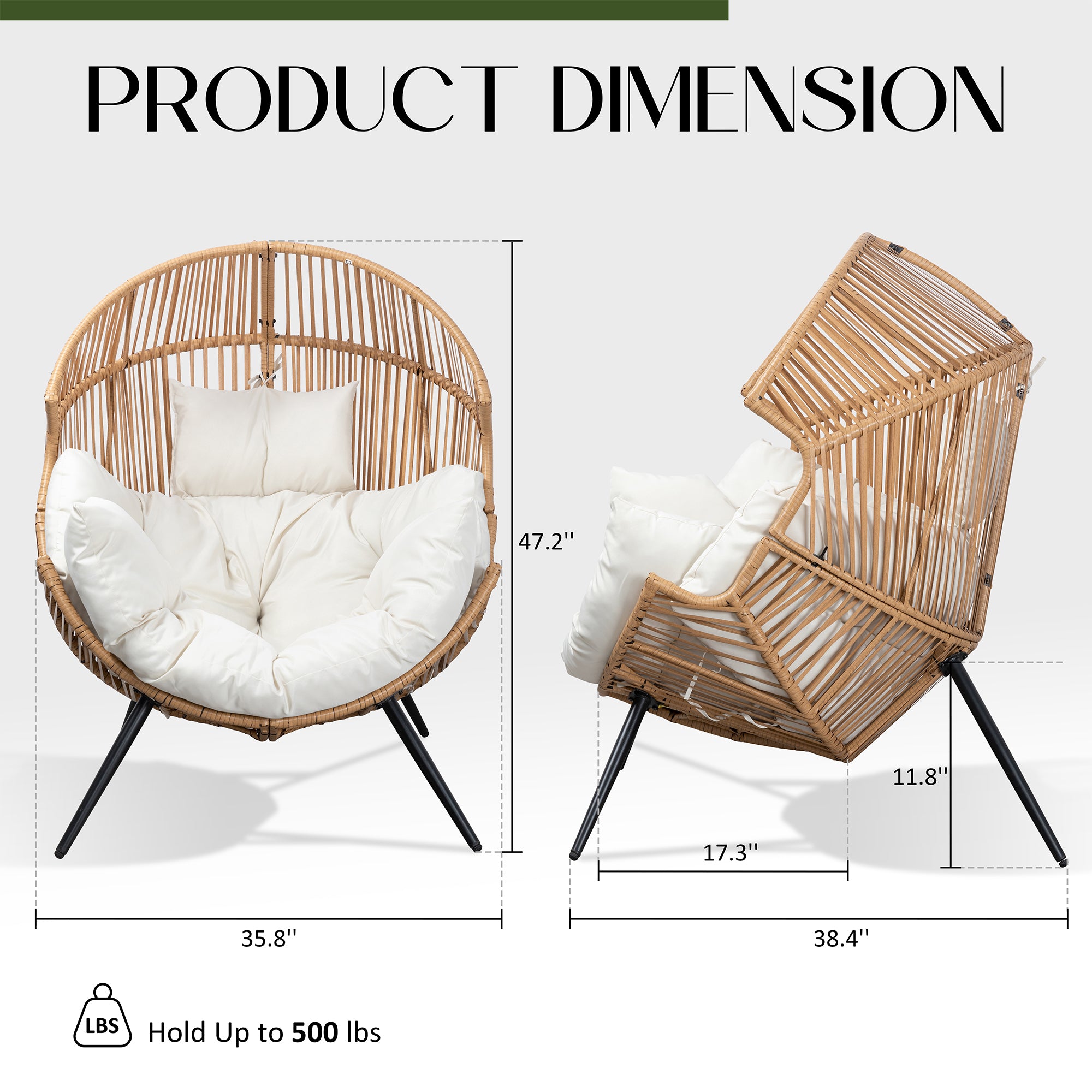 egg chair outdoor set