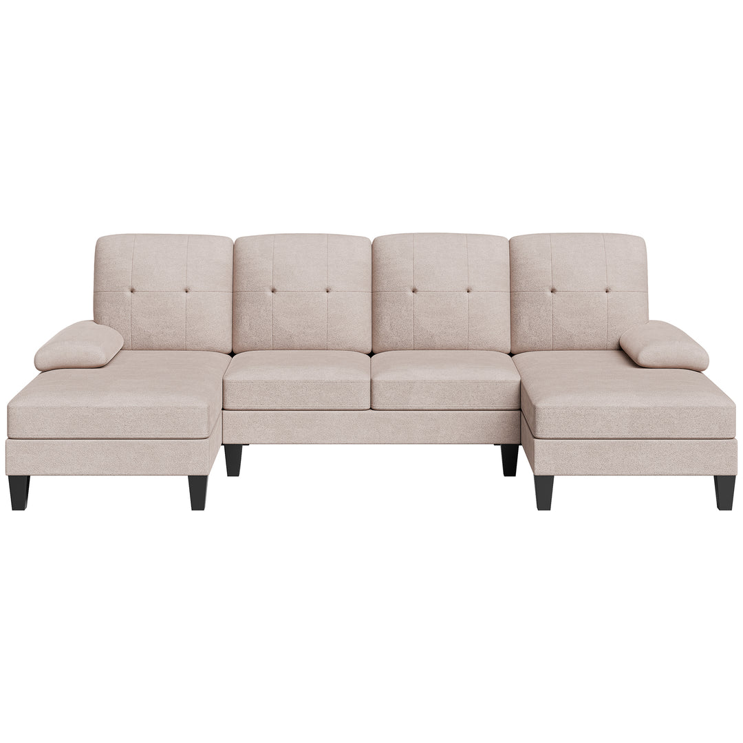WALSUNNY 106'' Sectional Sofa Couches #color_cream