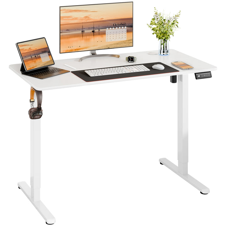 Walsunny Electric Office Ergonomic Standing Desk 1.2m / 1.4m / 1.6m With White Metal Table Base (7709656350896)