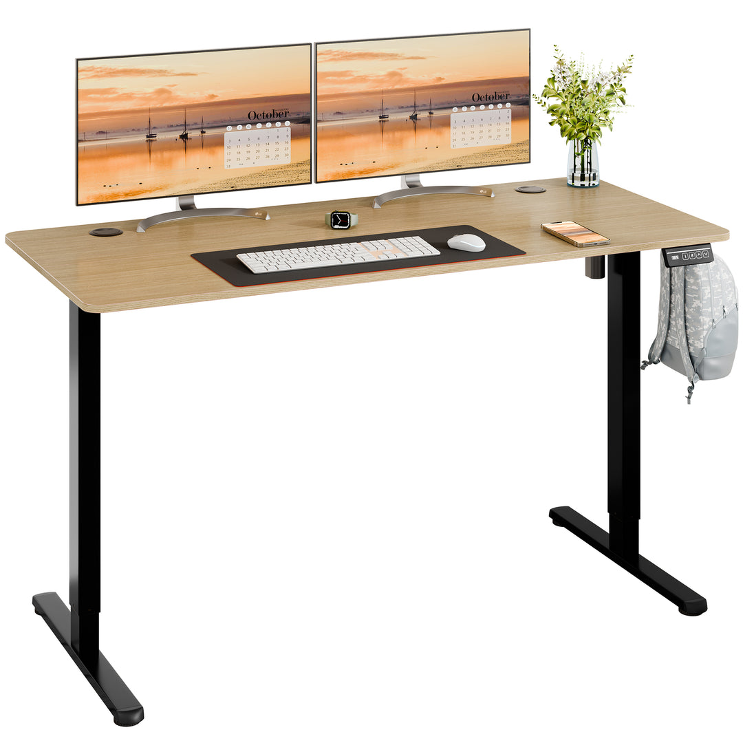 Walsunny Electric Office Ergonomic Standing Desk 1.2m / 1.4m / 1.6m With Black Metal Table Base (7709669294256)