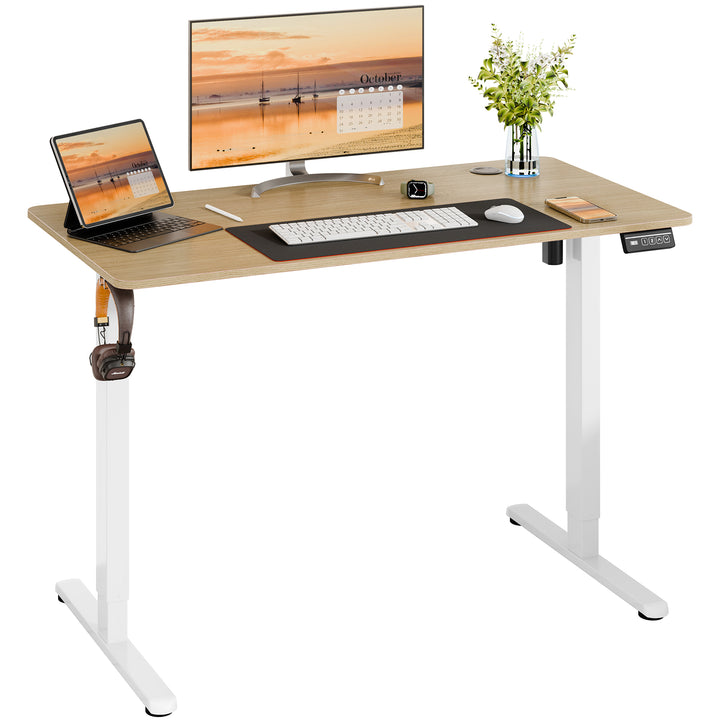 Walsunny Electric Office Ergonomic Standing Desk 1.2m / 1.4m / 1.6m With White Metal Table Base (7709656350896)