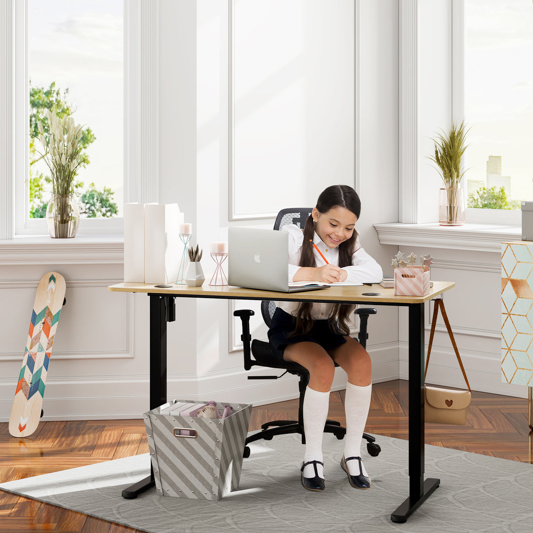 Walsunny Electric Office Ergonomic Standing Desk 1.2m / 1.4m / 1.6m With Black Metal Table Base (7709669294256)