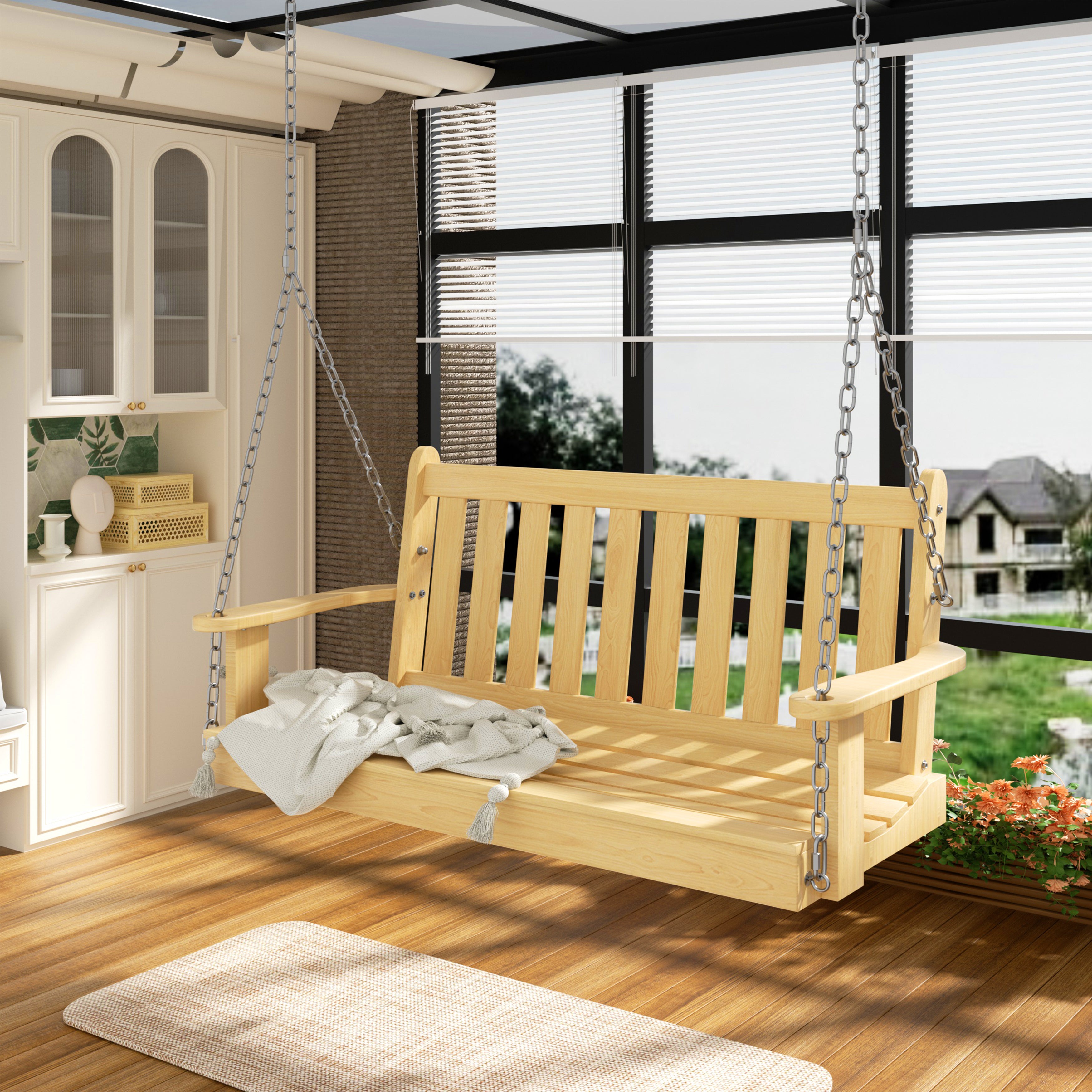 Patio hanging swing best sale