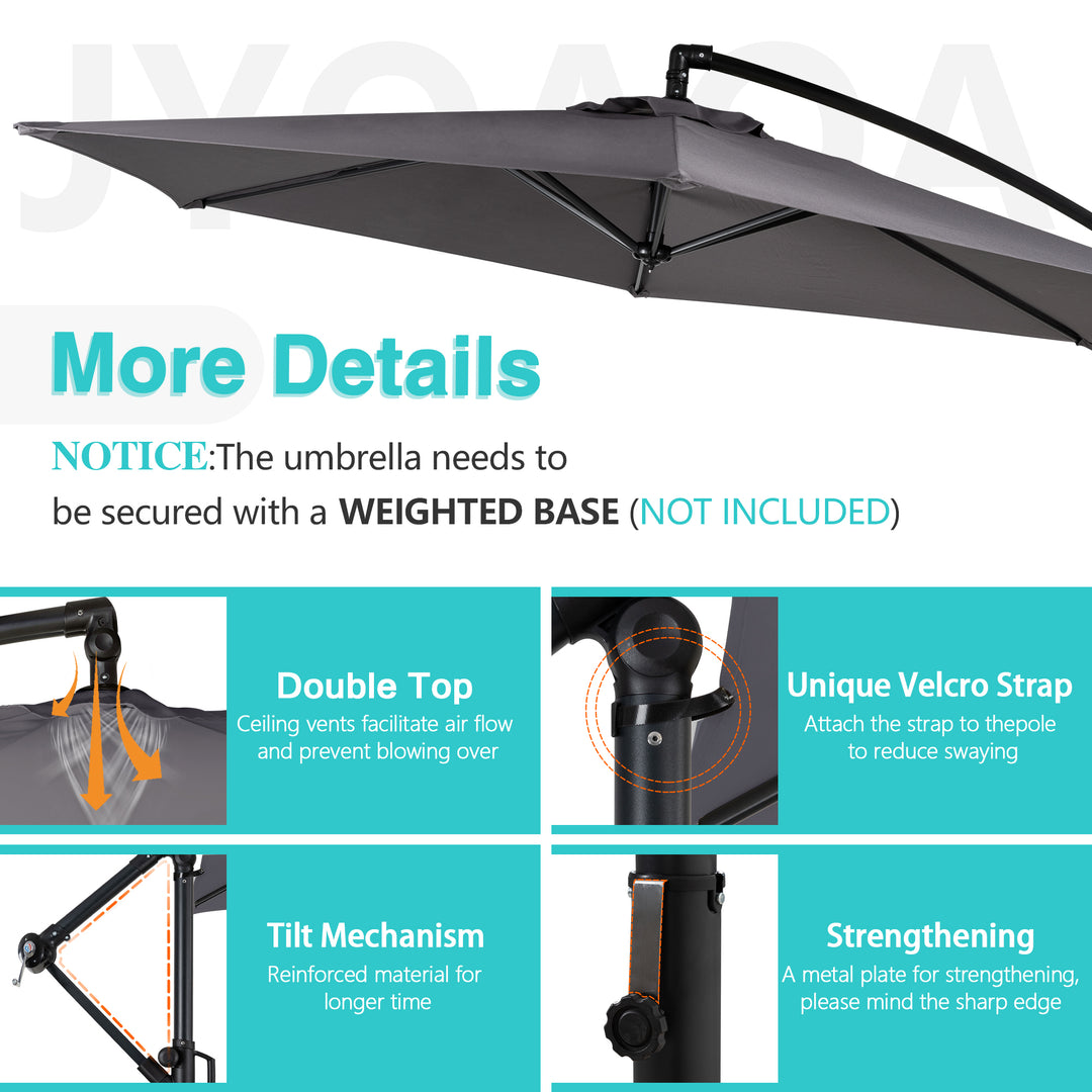 apontus offset patio umbrella 9FT REMODE LIFE though potential buyers may want to Consider the quality of the fabric and ensure they are prepared for the installation process. 10 Ft Offset Cantilever Patio