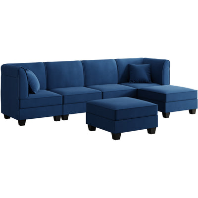 Walsunny  U-Shape Convertible Sectional Sofa Couch with 6 Seats