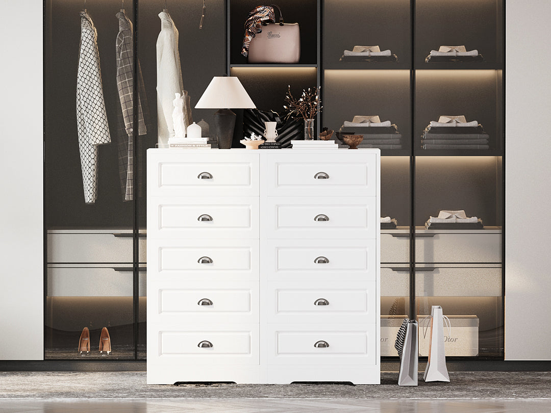 modern white 5 drawer dresser Amazon.com: ADORNEVE 5 Drawer Dresser for Bedroom,Tall White Chest of Drawers,Large Modern Vertical Dresser for Living Room,Hallway, Closet : Home & Kitchen