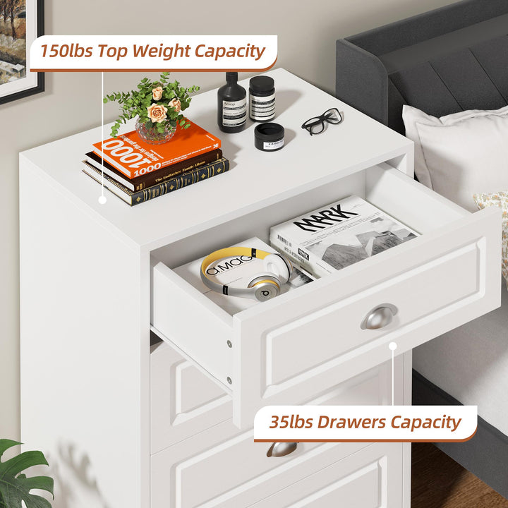 Walsunny 5 Drawers Dresser for Bedroom