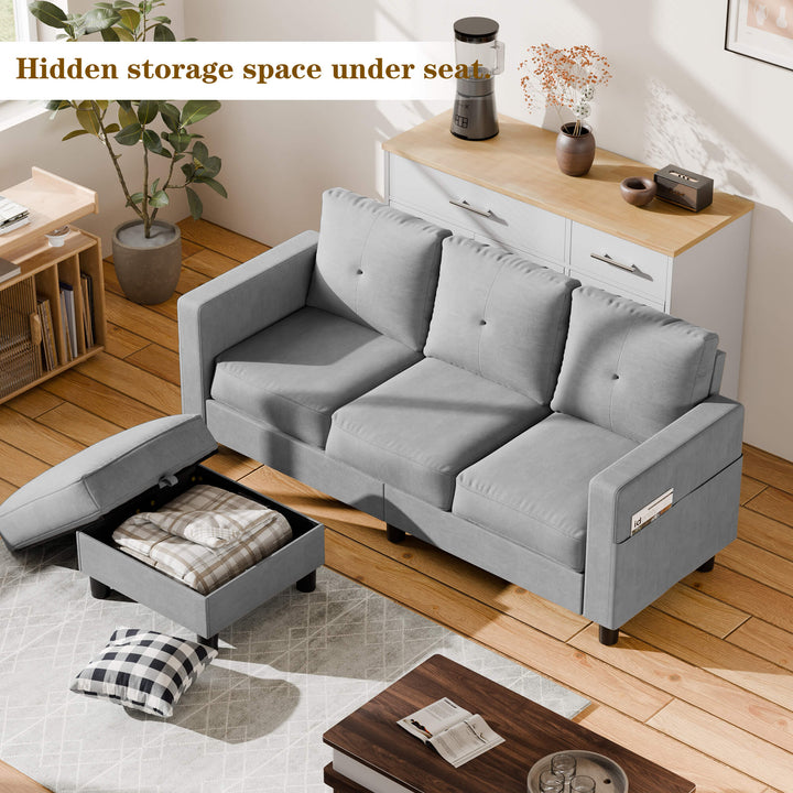  WALSUNNY livingroom sectional couch sectional couch #color_light-grey