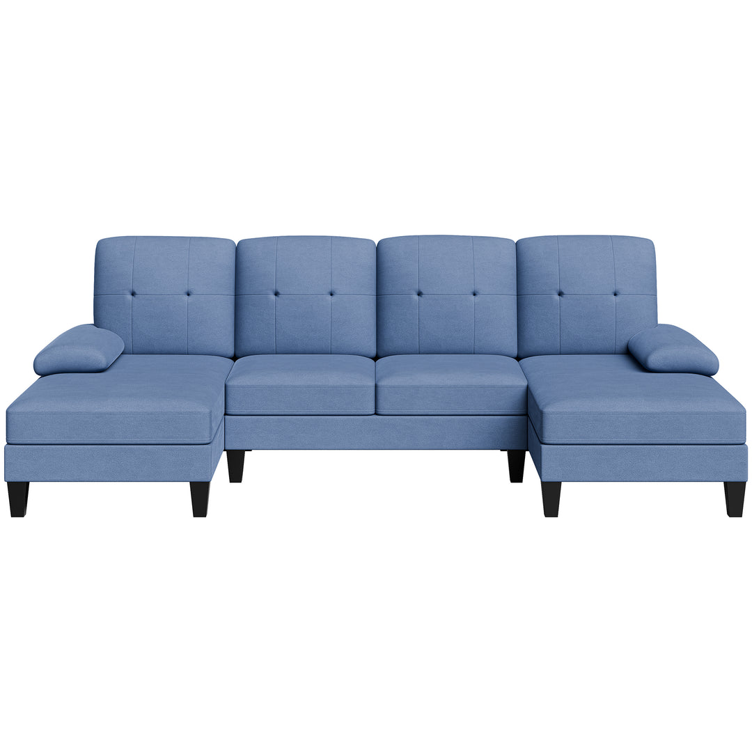 WALSUNNY 106'' Sectional Sofa Couches #color_blue