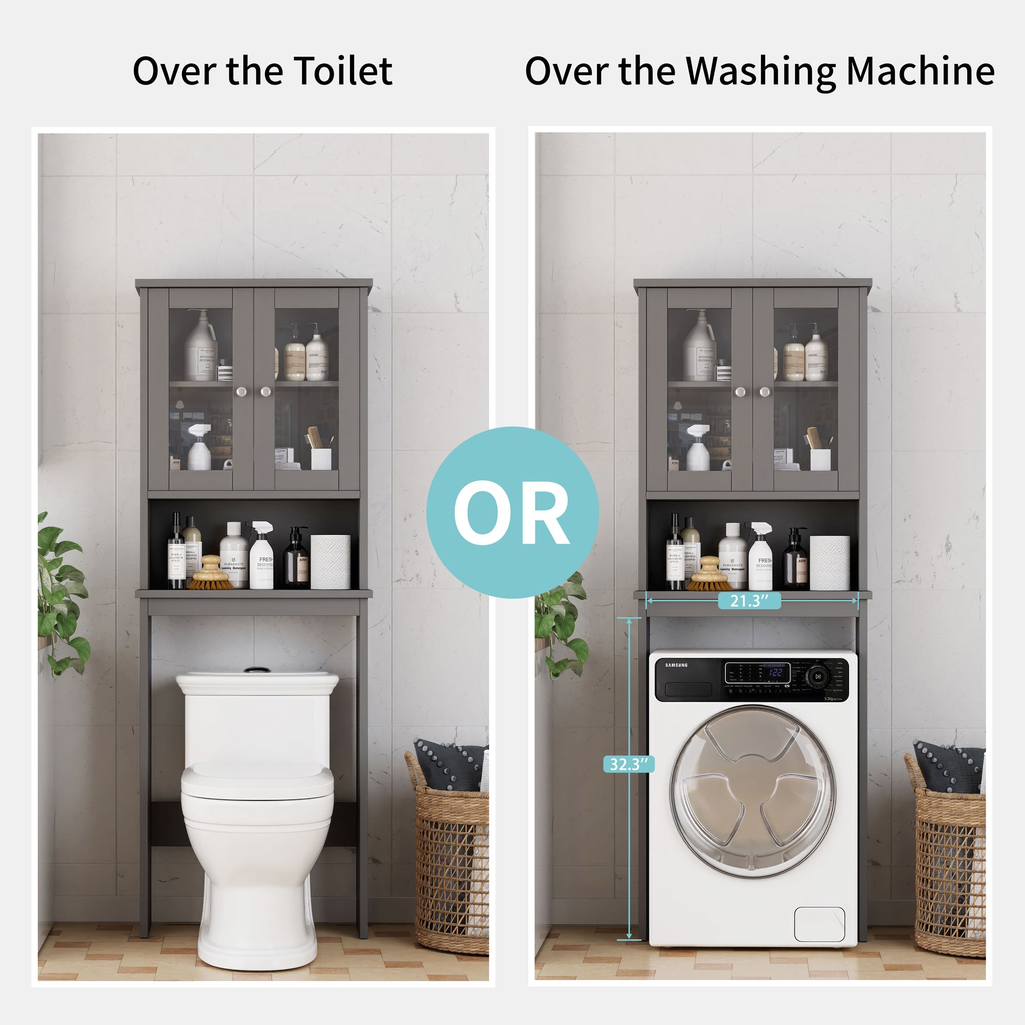 Walsunny Over The Toilet Storage Cabinet B, Bathroom Shelf