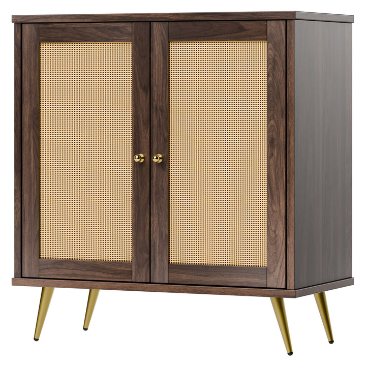 Walsunny Rattan Storage Cabinet, Multifunctional Cupboard