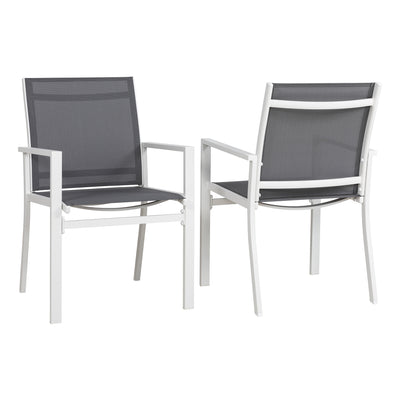 Walsunny Patio Furniture 2 Pieces Outdoor Texilene Chair Sets