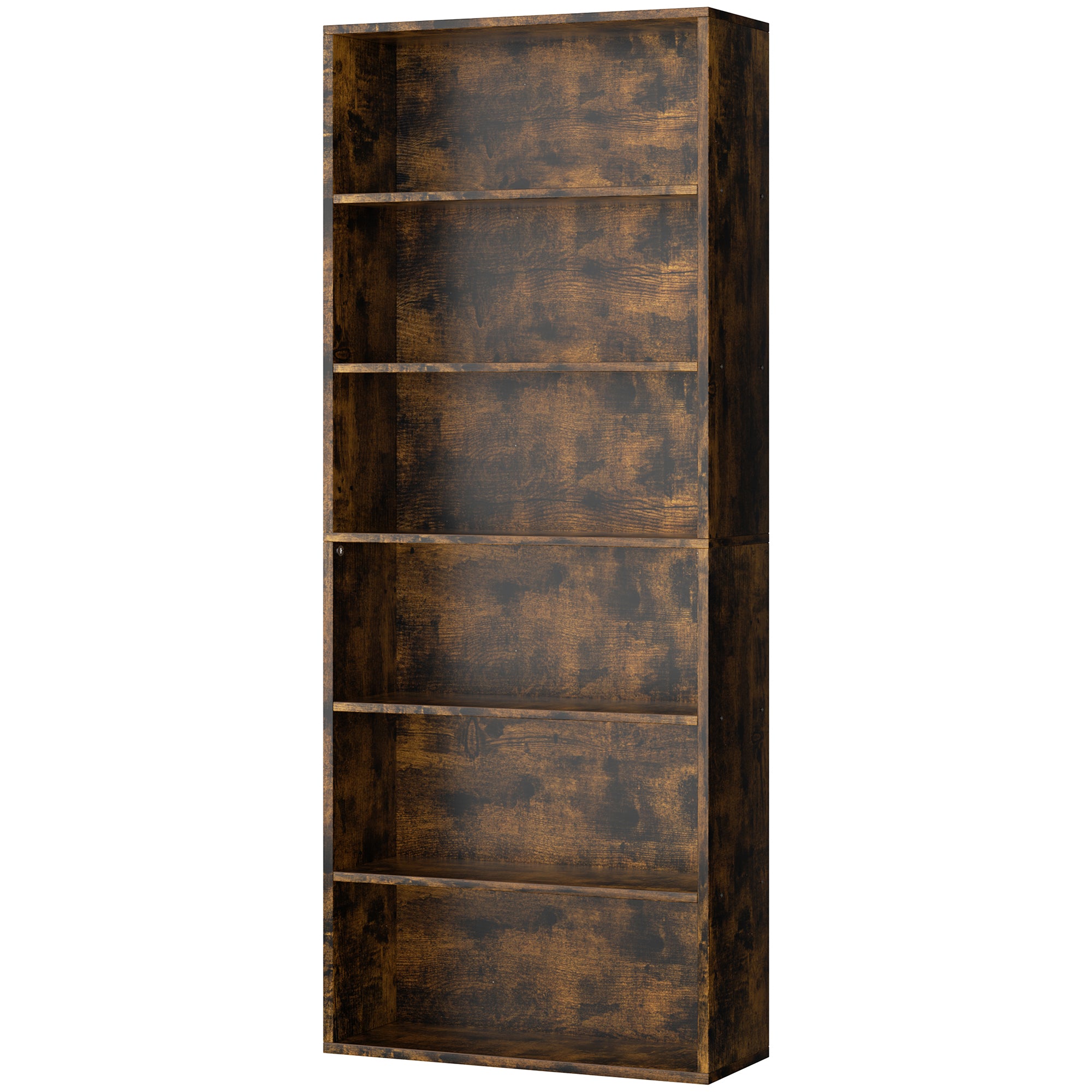 Walsunny 70 inch bookshelves / Bookcases, Floor Standing 6-Tiers
