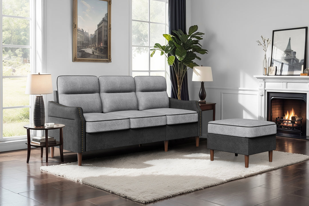 WALSUNNY  Sectional Sofa Couches #color_grey#color_grey