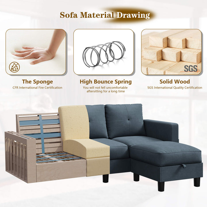 sectional couch WALSUNNY livingroom sectional couch sectional couch #color_dark-grey